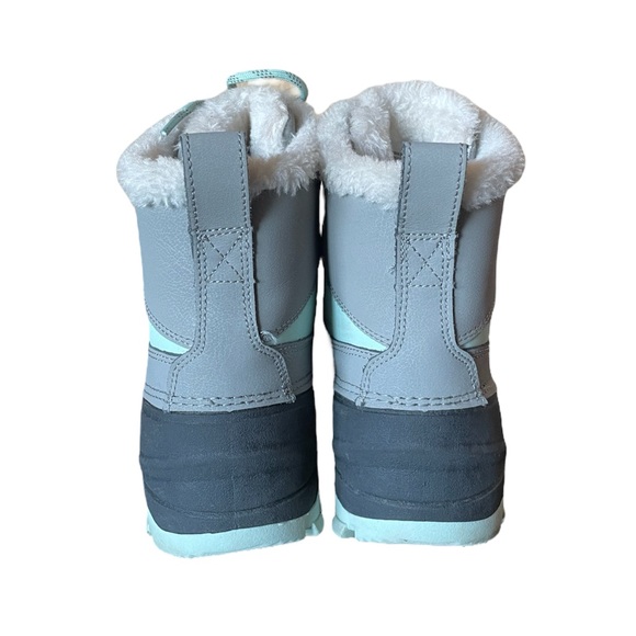 All In Motion Kids' Ryan Lace-Up Winter Boots Mint/Gray - Picture 3 of 5